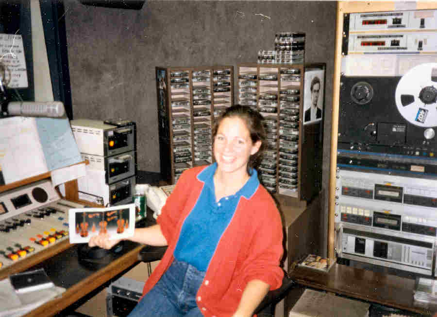 Dianne Nicholini in the KKHI Air Studio Circa 1988
